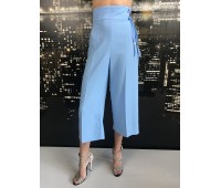 Elisabetta Franchi pantalone ampi color celeste Taglia 42