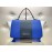 ARMANI JEANS BORSA A MANO COLORE BLU CHIUSURA A SCATTO FODERA IN TESSUTO INTERNA CON TASCA DECORAZIONE LOG CENTRALE CON BORCHIE IN OTTONE MISURA 37x47