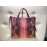 ARMANI JEANS HANDBAG COLOR ANTIQUE PINK SNAP CLOSURE LINING IN INTERNAL FABRIC WITH CENTRAL LOG DECORATION POCKET WITH BRASS STUDS SIZE 38x35