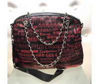 Love Moschino Fancy red shoulder bag measuring 42x36cm