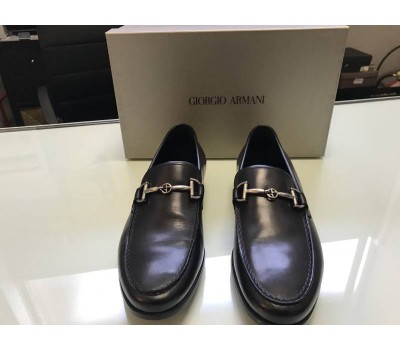 GIORGIO ARMANI SCARPE UOMO IN VERA PELLE COLORE NERO MISURA  39- 39,5 - 41- 42 NON DISPONIBILE