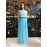 Elisabetta Franchi abito lungo samanicato ,in tulle con top in paillettes ,colore blue chiaro misura 42 Elisabetta Franchi abito lungo samanicato ,in tulle con top in paillettes ,colore blue chiaro misura 42