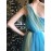 Elisabetta Franchi Abito lungo Mono spalla in tulle con fiocco paillettes colore blu misura 44 Elisabetta Franchi Abito lungo Mono spalla in tulle con fiocco paillettes colore blu misura 44