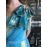Elisabetta Franchi Abito lungo Mono spalla in tulle con fiocco paillettes colore blu misura 44 Elisabetta Franchi Abito lungo Mono spalla in tulle con fiocco paillettes colore blu misura 44