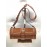 Elisabetta Franchi borsa a tracolla colore marrone chiusura a scatto decorazione fibbia centrale fodera in tessuto interna misura 27x12