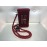 Elisabetta Franchi borsa a tracolla colore rosso , in tela velluto , chiusura a scatto , log centrale tracolla in cordino , 110 cm ,fodera in tessuto interna, misura 17x10