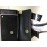 Elisabetta Franchi borsa a tracolla, colore nero, decorata con fibbia in ottone e log, fodera interna in tessuto con tasca, misura 27x11 tracolla