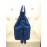 Elisabetta Franchi borsa a mano colore blu chiusura a zip log fodera in tessuto interna misura 46x40
