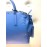 Elisabetta Franchi borsa a mano colore blu chiusura a zip log fodera in tessuto interna misura 46x40