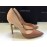 Elisabetta Franchi scarpe  Décolleté  colore marrone e beige in vera pelle tacco 11,5 cm tomaia in bicolore misura 40