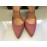 Elisabetta Franchi scarpe Décolleté  colore rosa in vera pelle  scamosciata tacco 10.5 Cm log su a fiore su tomaia in ottone rosso misura 40