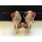 Elisabetta Franchi scarpe Décolleté  colore rosa in vera pelle  scamosciata tacco 10.5 Cm log su a fiore su tomaia in ottone rosso misura 40