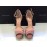 Elisabetta Franchi sandali a plateau colore rosa è beige in vera pelle scamosciata tacco 15 cm  chiusura a fibbia misura 40