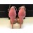 Elisabetta Franchi sandali a plateau colore rosa è beige in vera pelle scamosciata tacco 15 cm  chiusura a fibbia misura 40
