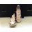Elisabetta Franchi sneakers colore bianco nero e oro e log su tomaia punta rotonda, tomaia a treccia misura 40