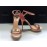 Elisabetta Franchi sandali donna in vera pelle colore rosa e beige log su tomaia in ottone tacco 13 cm misura 39 cm Elisabetta Franchi sandali donna in vera pelle colore rosa e beige log su tomaia in ottone tacco 13 cm misura 39 cm