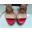 Elisabetta Franchi sandali donna in vera pelle colore beige e rosso allacciatura alla caviglia con zip e filo cuoio tacco 13,5 cm misura 39 cm