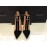 Elisabetta Franchi décolleté  in vera pelle  scamosciata colore nero retina bianca su tomaia . Chiusura a allacciatura tacco 11 suola in vero cuoio misura 37,5