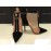 Elisabetta Franchi décolleté  in vera pelle  scamosciata colore nero retina bianca su tomaia . Chiusura a allacciatura tacco 11 suola in vero cuoio misura 37,5