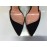 Elisabetta Franchi décolleté colore nero in vera pelle scamosciata disegno stella in cristallo su tacco 10 cm suola in cuoio Elisabetta Franchi décolleté colore nero in vera pelle scamosciata disegno stella in cristallo su tacco 10 cm suola in cuoio