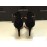 Elisabetta Franchi décolleté colore nero in vera pelle scamosciata disegno stella in cristallo su tacco 10 cm suola in cuoio Elisabetta Franchi décolleté colore nero in vera pelle scamosciata disegno stella in cristallo su tacco 10 cm suola in cuoio