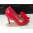 Elisabetta Franchi décolleté colore rosso in vera pelle log e retina su tomaia tacco 10 cm suola in cuoio Elisabetta Franchi décolleté colore rosso in vera pelle log e retina su tomaia tacco 10 cm suola in cuoio