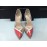 Elisabetta franchi scarpe Décolleté in vera pelle color rosso e bianco e rosa tacco 10 cm misura 38