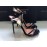 Elisabetta Franchi sandali in vera pelle colore nero foglia oro tacco decorato silhouette 13 cm suola vero cuoio misura 38 Elisabetta Franchi sandali in vera pelle colore nero foglia oro tacco decorato silhouette 13 cm suola vero cuoio misura 38