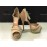 Elisabetta Franchi sandalo a tacco a spillo plateau colore bicolore beige verde e marrone suola in vero cuoio tacco 15 cm misura 39 Elisabetta Franchi sandalo a tacco a spillo plateau colore bicolore beige verde e marrone suola in vero cuoio tacco 15 cm misura 39