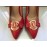 Love Moschino scarpe decolleté donna colore rosso log brand su tomaia tacco 12 cm pezzo misura 40