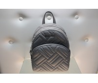 Michael Kors backpack in genuine leather color gray zip closure pocket and central log lining in internal fabric size 37x25