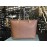 Michael Kors  borsa a tracolla colore marrone chiaro , in vera pelle , chiusura a zip decorazione con  log , in ottone ,manico 60 cm , fodera in tessuto con tasca interna, misura 42x52