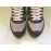 VERSACE JEANS SNEAKERS UOMO VERA PELLE SCAMOSCIATA E TELA LOGO SU TOMAIA SUOLA IN GOMMA COLORE GRIGIO TALLONE BLU  TG 40 43 45