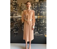Elisabetta Franchi Shirt Dress With Scarf Collar Size 44-46