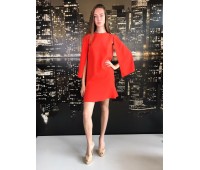 ELISABETTA FRANCHI knee-length dress, open sleeve zip closure Length 86 cm Size 40/42/44
