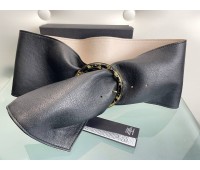 Elisabetta Franchi black soft imitation leather belt with buckle size 42/44/46