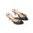 Elisabetta franchi Sandalo in camoscio con tacco e accessorio frontale gold. misura 37 Elisabetta franchi Sandalo in camoscio con tacco e accessorio frontale gold. misura 37