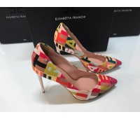 Elisabetta franchi scarpe  décolleté donna tessuto su fodera pellami  Multicolor  ,misura  36/40 