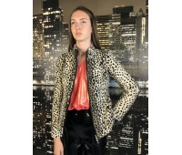 Patrizia Pepe ecological fur jacket with tiger print size 38/40