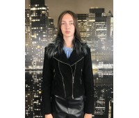 Elisabetta Franchi black jacket in real leather size 40/44/46