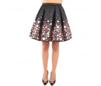Elisabetta franchi Short skirt with particular design on fancy color fabric size 40