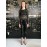 Elisabetta Franchi pantalone nero similpelle e paillettes taglia 40/42 Elisabetta Franchi pantalone nero similpelle e paillettes taglia 40/42