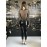 Elisabetta Franchi pantalone nero similpelle e paillettes taglia 40/42 Elisabetta Franchi pantalone nero similpelle e paillettes taglia 40/42