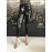 Elisabetta Franchi pantalone nero similpelle e paillettes taglia 40/42 Elisabetta Franchi pantalone nero similpelle e paillettes taglia 40/42