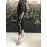 Elisabetta Franchi pantalone nero similpelle e paillettes taglia 40/42 Elisabetta Franchi pantalone nero similpelle e paillettes taglia 40/42