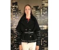 Elisabetta franchi piumino colore nero con cintura misura 40/42/44/46