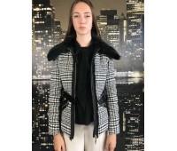 Elisabetta Franchi Multi-colored down jacket size 40/42/44