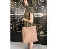 Elisabetta Franchi handbag with shoulder strap 110 cm, brown color
