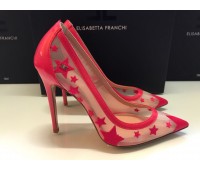 Elisabetta Franchi shoes red pomegranate decollele size 37/40