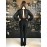  Elisabetta Franchi salopette tuta Manica lunga di colore nero. con cintura taglia 46